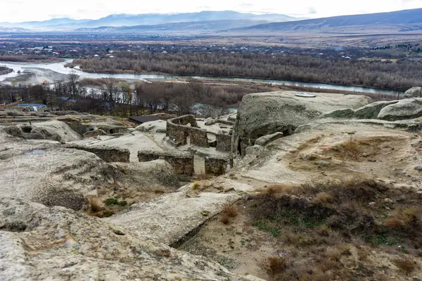 Ruinas de la ciudad de rock Uplistsikhe — Foto de Stock