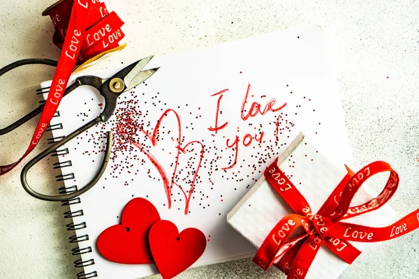 Valentine Day concediu card concept — Fotografie, imagine de stoc