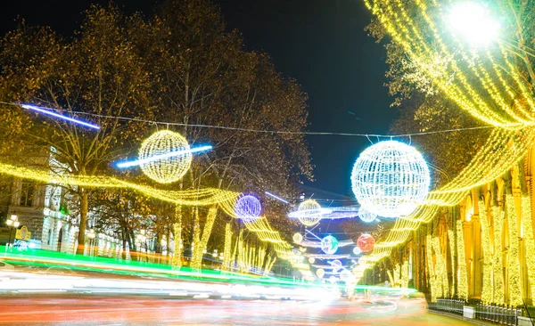 Iluminação de Ano Novo de Tbilisi — Fotografia de Stock