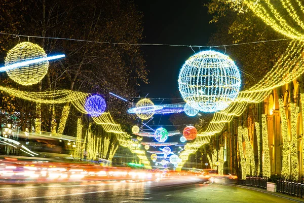 Iluminação de Ano Novo de Tbilisi — Fotografia de Stock