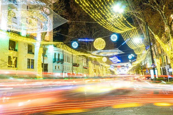 Iluminación de Año Nuevo de Tiflis — Foto de Stock