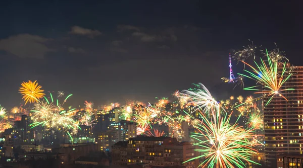 New Year meeting in Tbilisi, Georgia — Stock Photo, Image