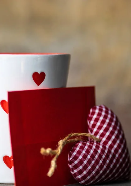 Концепция открытки ко Дню Святого Валентина — стоковое фото