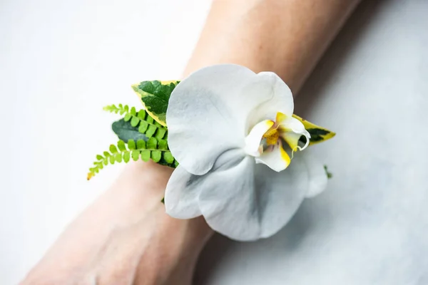 Çiçek Kompozisyonu Düğün Için Bir Dekoru — Stok fotoğraf
