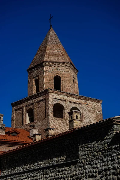 Famoso Monumento Medieval Georgiano Akhali Monasterio Nueva Shuamta Región Kakheti —  Fotos de Stock