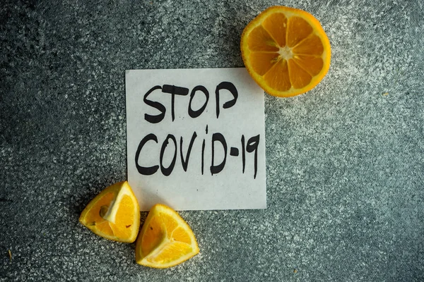 Covid Virüsünden Korunmak Için Vitamin Enerji Içeren Organik Gıda Konsepti — Stok fotoğraf