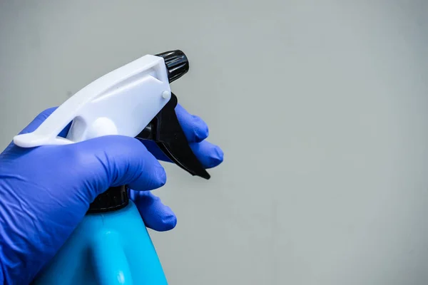 Coronavirus Covid Epidemische Gezondheidszorg Concept Met Spray Sanitizer Handen Van — Stockfoto