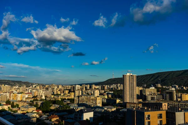 Hora Dia Parte Central Cidade Tbilisi Geórgia — Fotografia de Stock