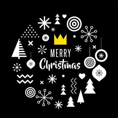 Mutlu Noeller, geometrik arka plan, Satılık poster ve İskandinav tarzı desen