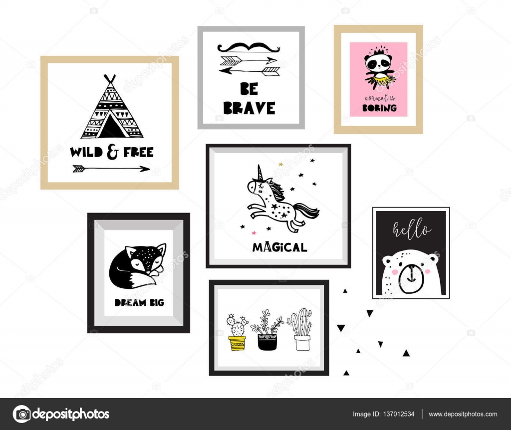 poster fur kinderzimmer, skandinavischen stil, schlichtes design, sauber und hübsch schwarz, Design ideen