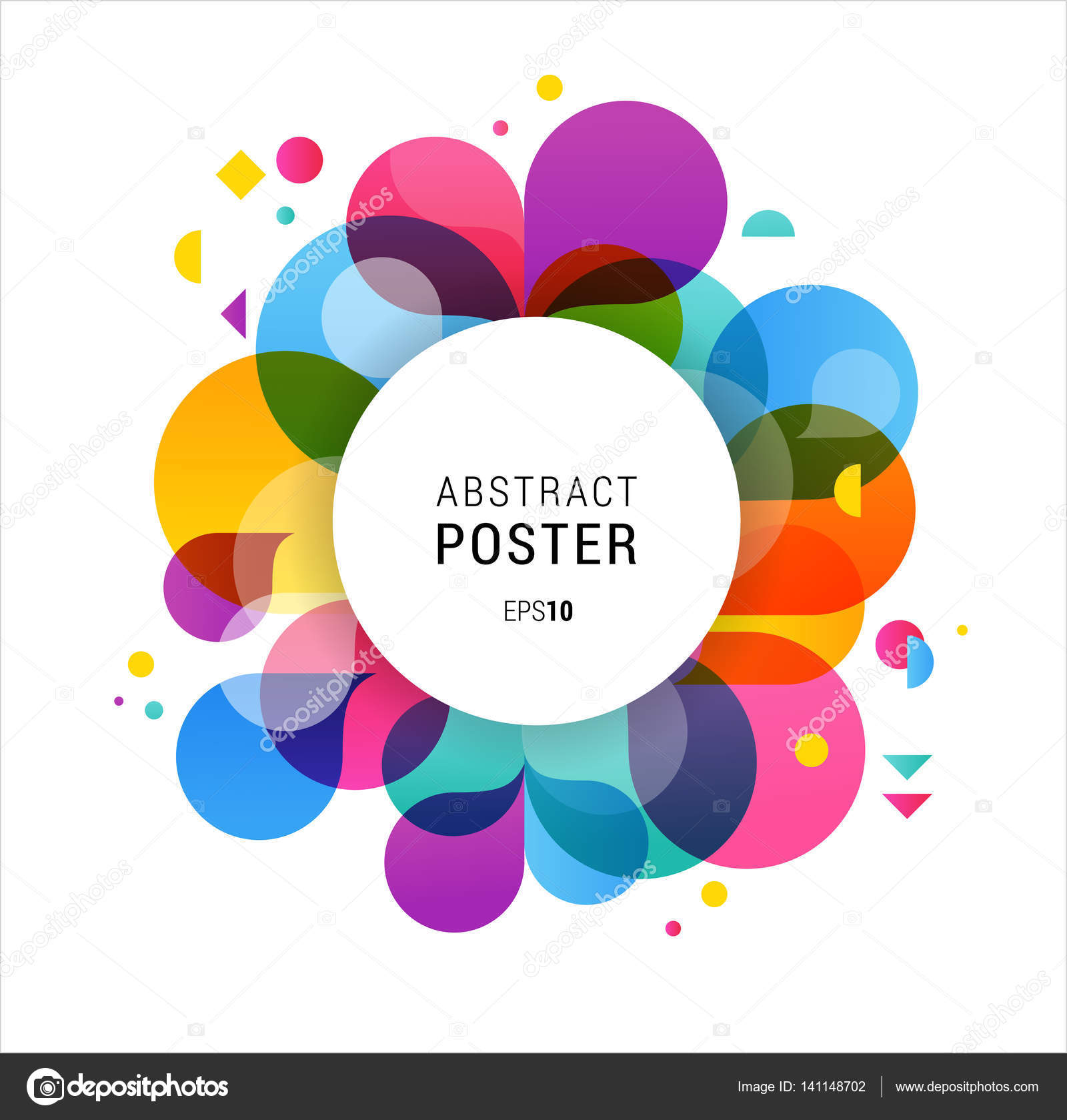Colorful abstract background, poster, with splash rainbow color, vector  concept design Stock Vector Image by ©marish #141148702