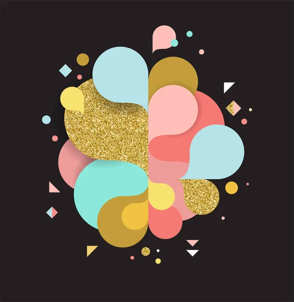 Kleurrijke abstracte achtergrond, poster, met splash regenboog kleur, vector conceptontwerp — Stockvector
