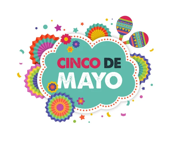 Cinco de mayo, Mexican fiesta banner a návrh plakátu s vlajkami, dekorace, — Stockový vektor