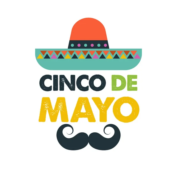 Cinco de mayo, Μεξικάνικη φιέστα πανό και Σχεδιασμός αφίσας με σημαίες, διακοσμήσεις, — Διανυσματικό Αρχείο