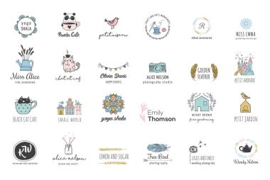 basit ve şık bohem logo koymak