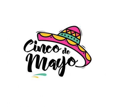 Cinco de mayonez tebrik kartı.