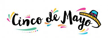 Cinco de mayonez tebrik kartı.