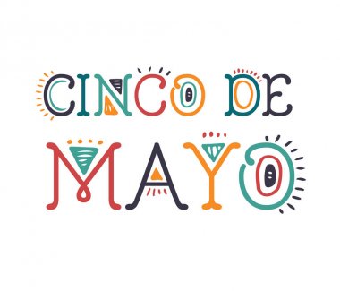 Cinco de mayonez tebrik kartı.