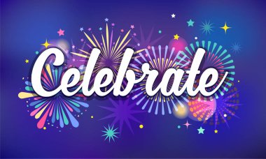 Havai fişek ve kutlama arka plan