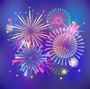 Havai fişek ve kutlama arka plan