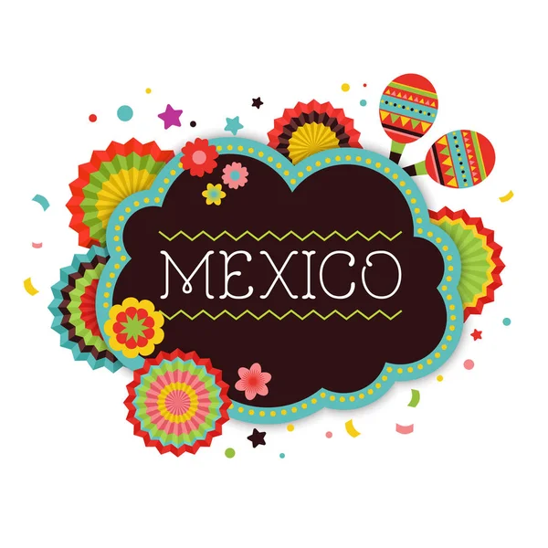 Mexikansk fiesta bakgrund — Stock vektor