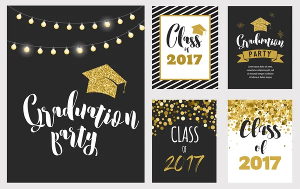 Clase de graduación de 2017 — Vector de stock