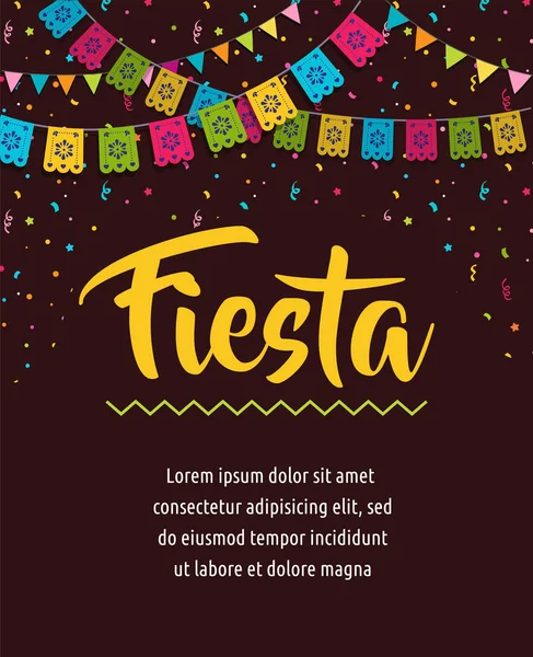 Mexican fiesta tło — Wektor stockowy