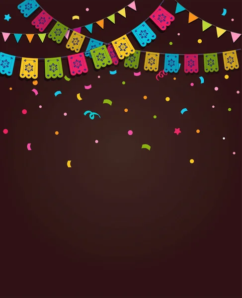 Mexicaanse fiesta achtergrond — Stockvector