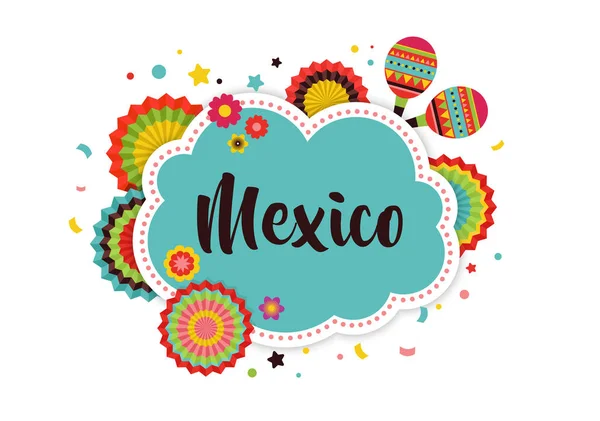 Fond de fiesta mexicaine — Image vectorielle