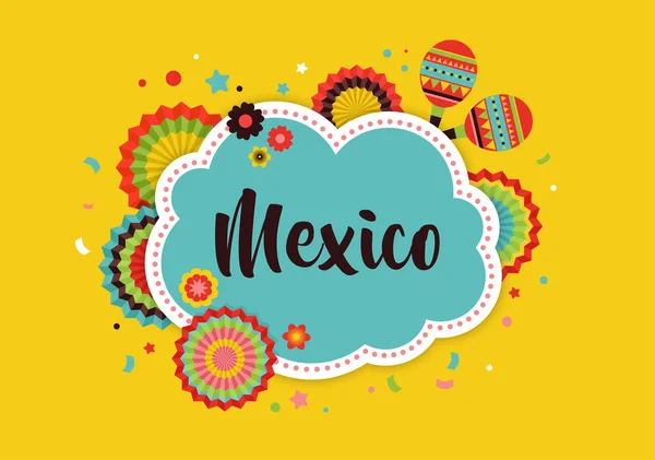 Mexicaanse fiesta achtergrond — Stockvector