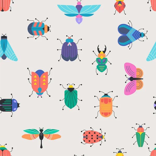 Chyby, hmyz, motýl, sada Beruška — Stockový vektor