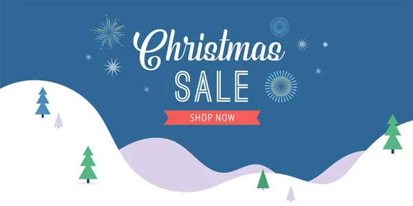 Banner de venda de Natal, fundo, modelo de design —  Vetores de Stock