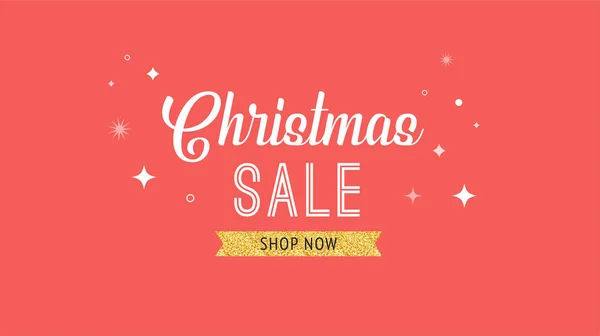Banner de venda de Natal, fundo, modelo de design —  Vetores de Stock