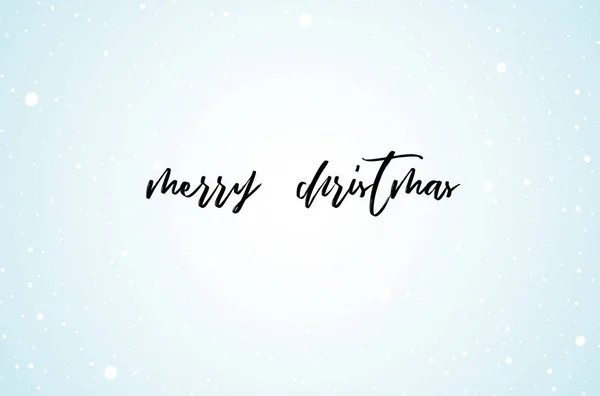 圣诞与雪和刻字干净的背景 — 图库矢量图片