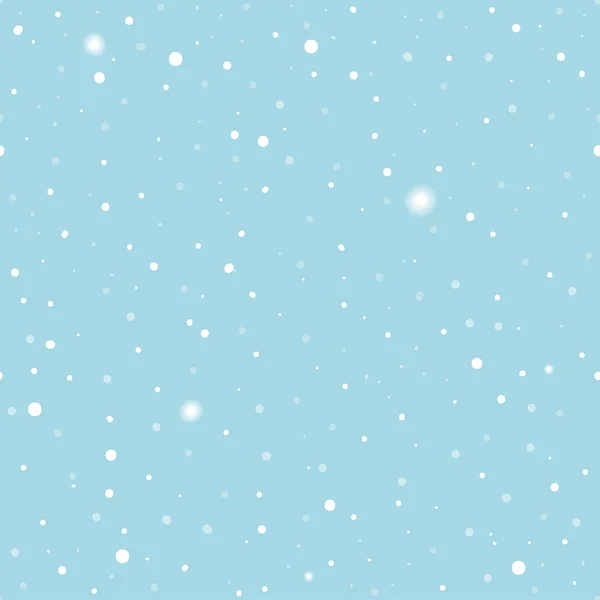 Modèle sans couture propre de Noël avec neige — Image vectorielle