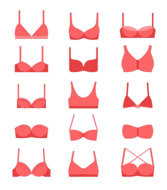 Sütyen resimler, simgeler farklı türleri topluluğu