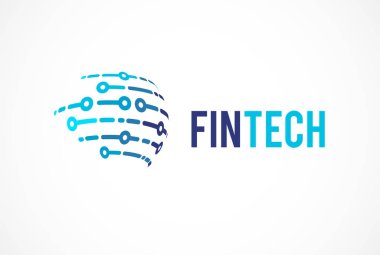 Logo kavramı küresel fintech ve dijital ekonomi sanayî için