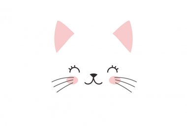 sevimli kedi illüstrasyon