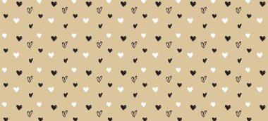 Arka plan ile kalp seamless modeli, Sevgililer günü afiş