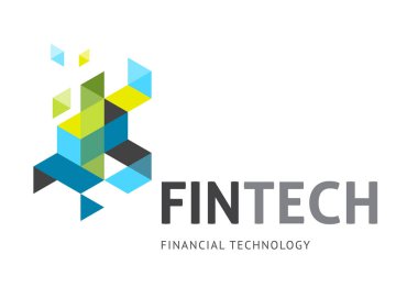 Fintech için modern logo konsept tasarım 