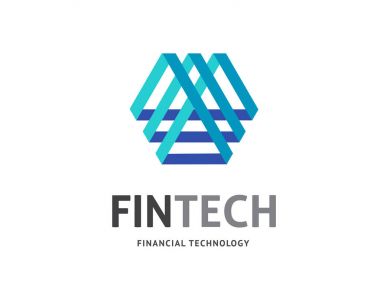 Fintech için modern logo konsept tasarım 