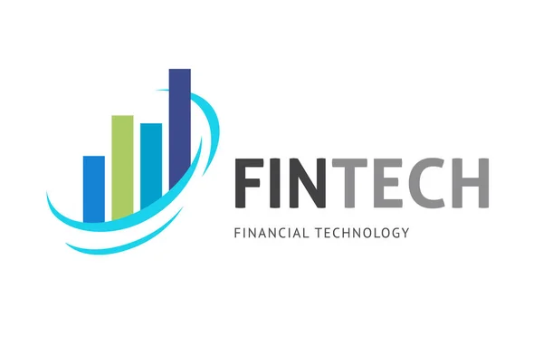 Conception de logo moderne pour fintech — Image vectorielle