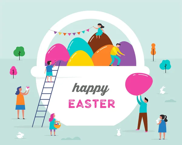 Happy Easter banner — Stock Vector