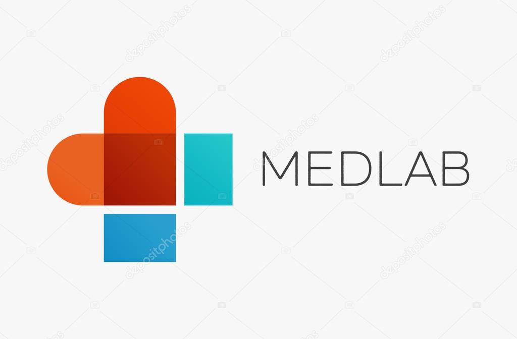 Pharmaceutical, healthcare and medical concept logo, symbol