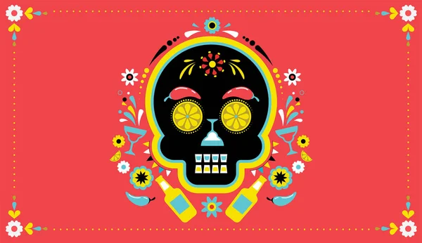 Cinco de Mayo, fiesta mexicana, cartel de la fiesta, volante de la fiesta, tarjeta de felicitación — Archivo Imágenes Vectoriales