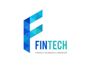 Fintech ve dijital finans teknolojileri için modern logo tasarımı