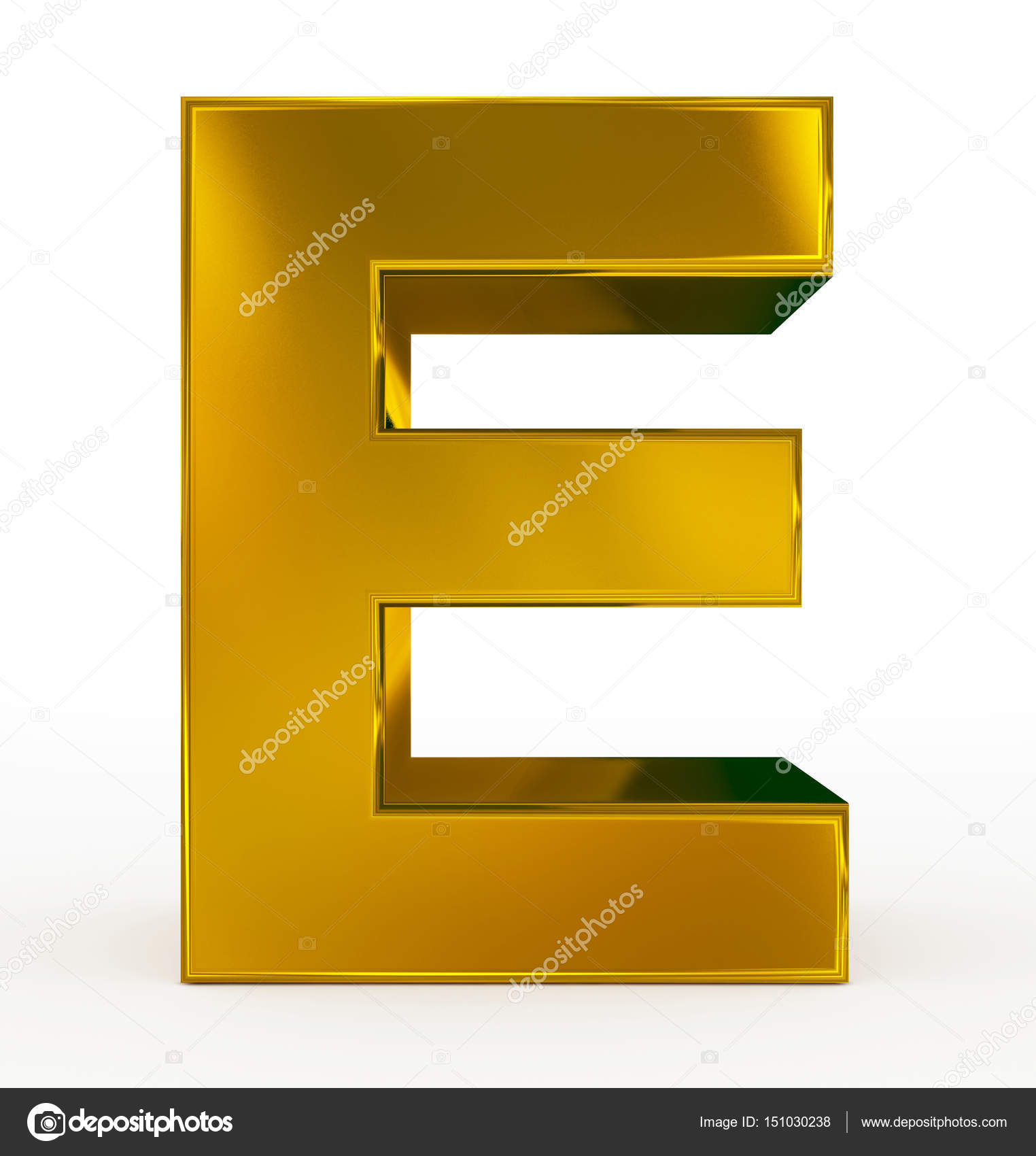Lettre E En 3d