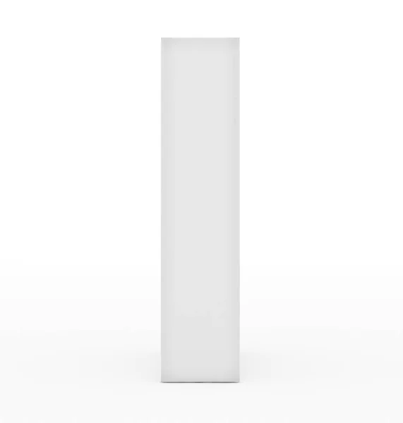 Buchstabe i 3d weiß isoliert auf weiß — Stockfoto