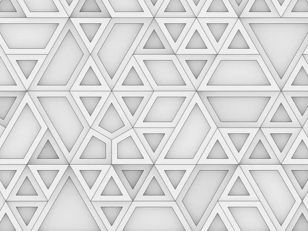 Equilateral triangles - white abstract background — Stock Photo, Image
