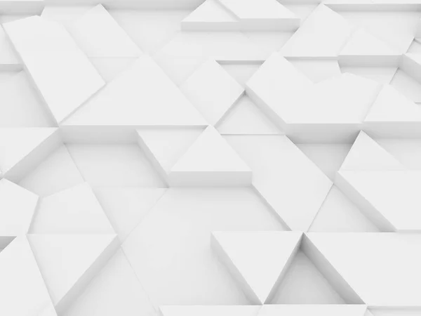 Triangles équilatéraux - fond abstrait blanc — Photo
